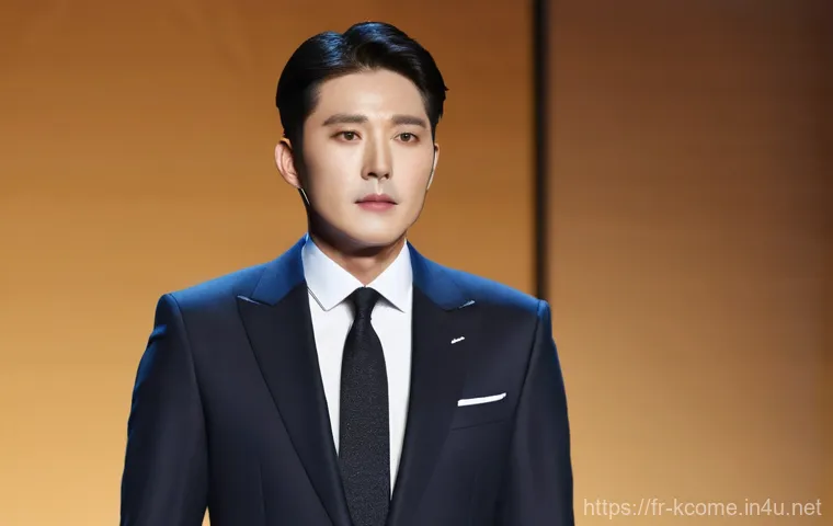 이정수 방송 복귀 이야기 - **A Korean celebrity's reflective comeback.** Lee Jung-soo, appearing mature and thoughtful, stands ...